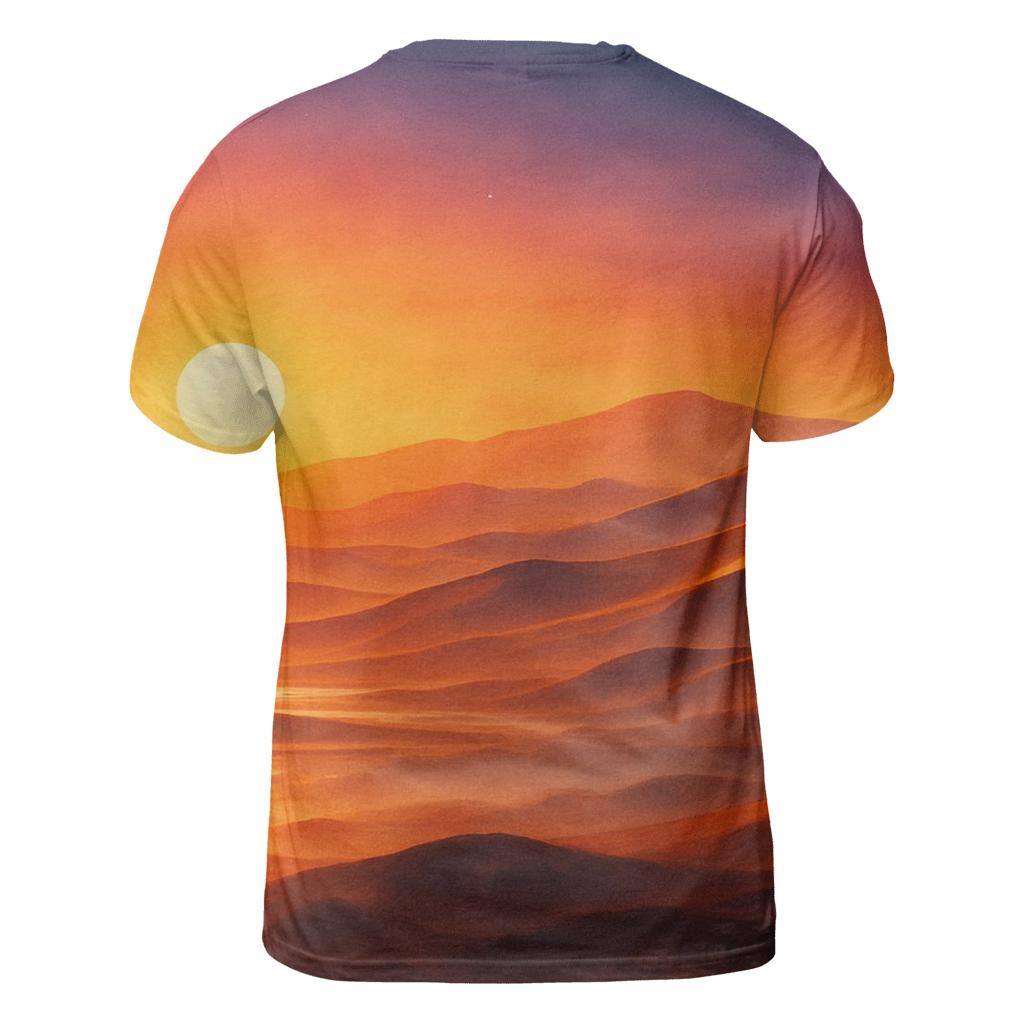 Radiant Dune Mirage Sunset unique graphic print tees