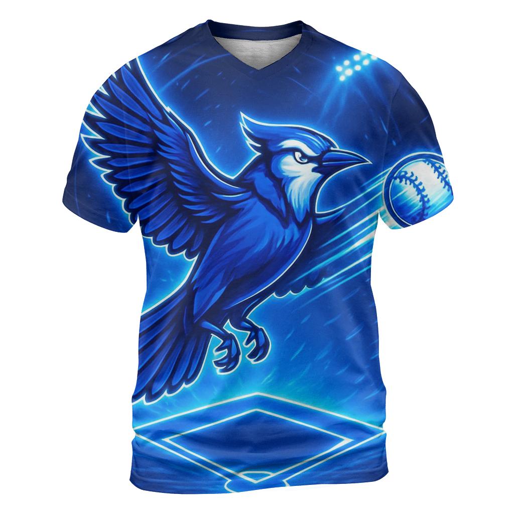 Diamond Comet Blue Jays Surge vibrant all-over design tees