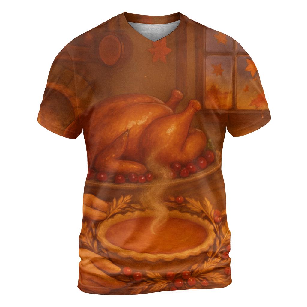 Candlelit Cornucopia Cottage Table personalized full print shirts