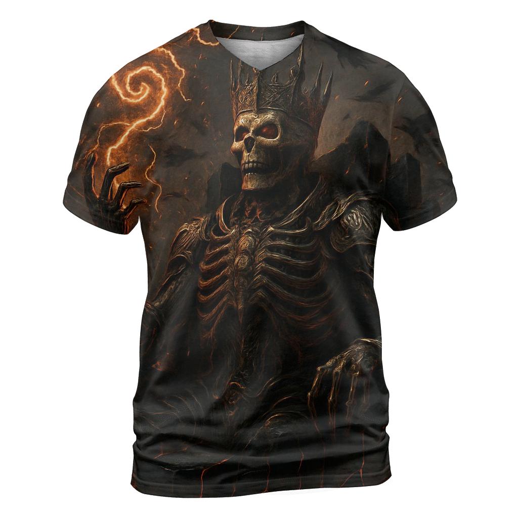 Iron Crown Of The Lava Wraith King creative print fashion shirts