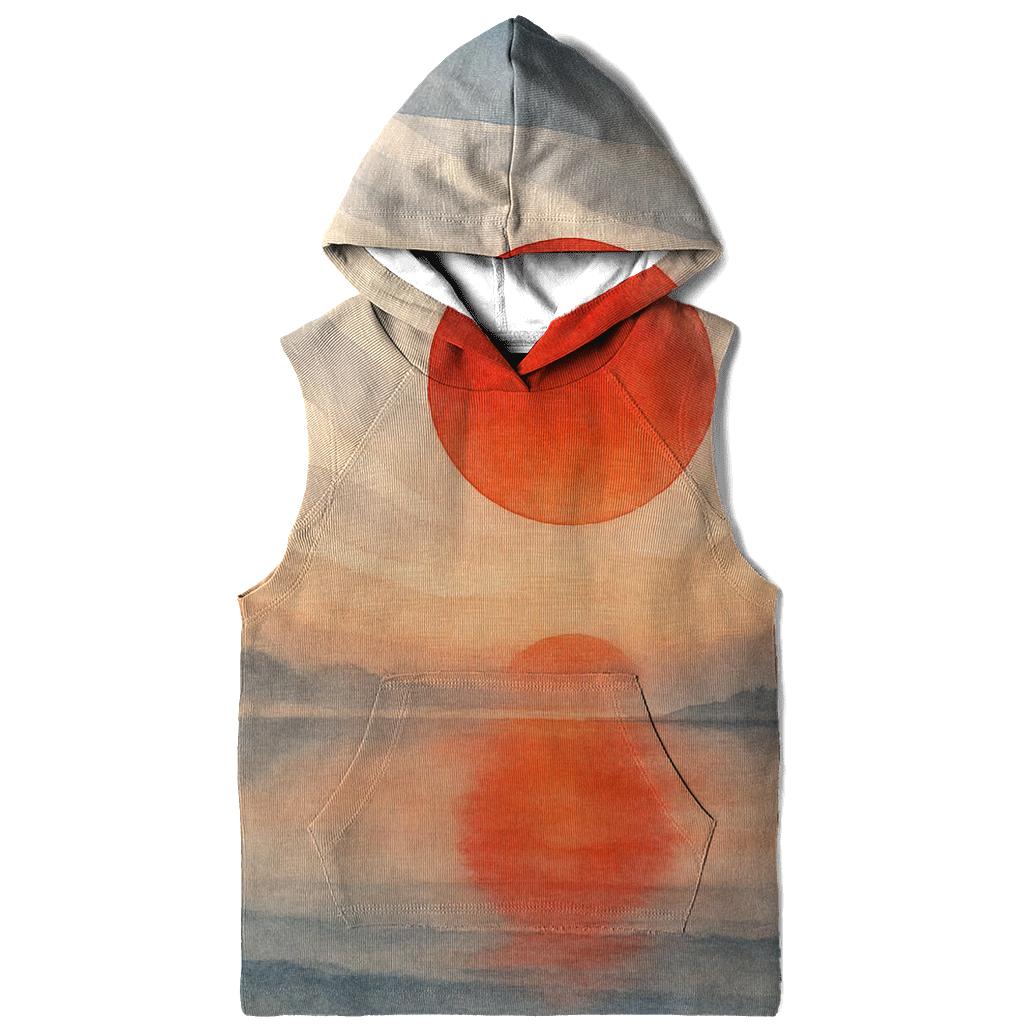 Japan Rising Tide Reflection lightweight hoodies