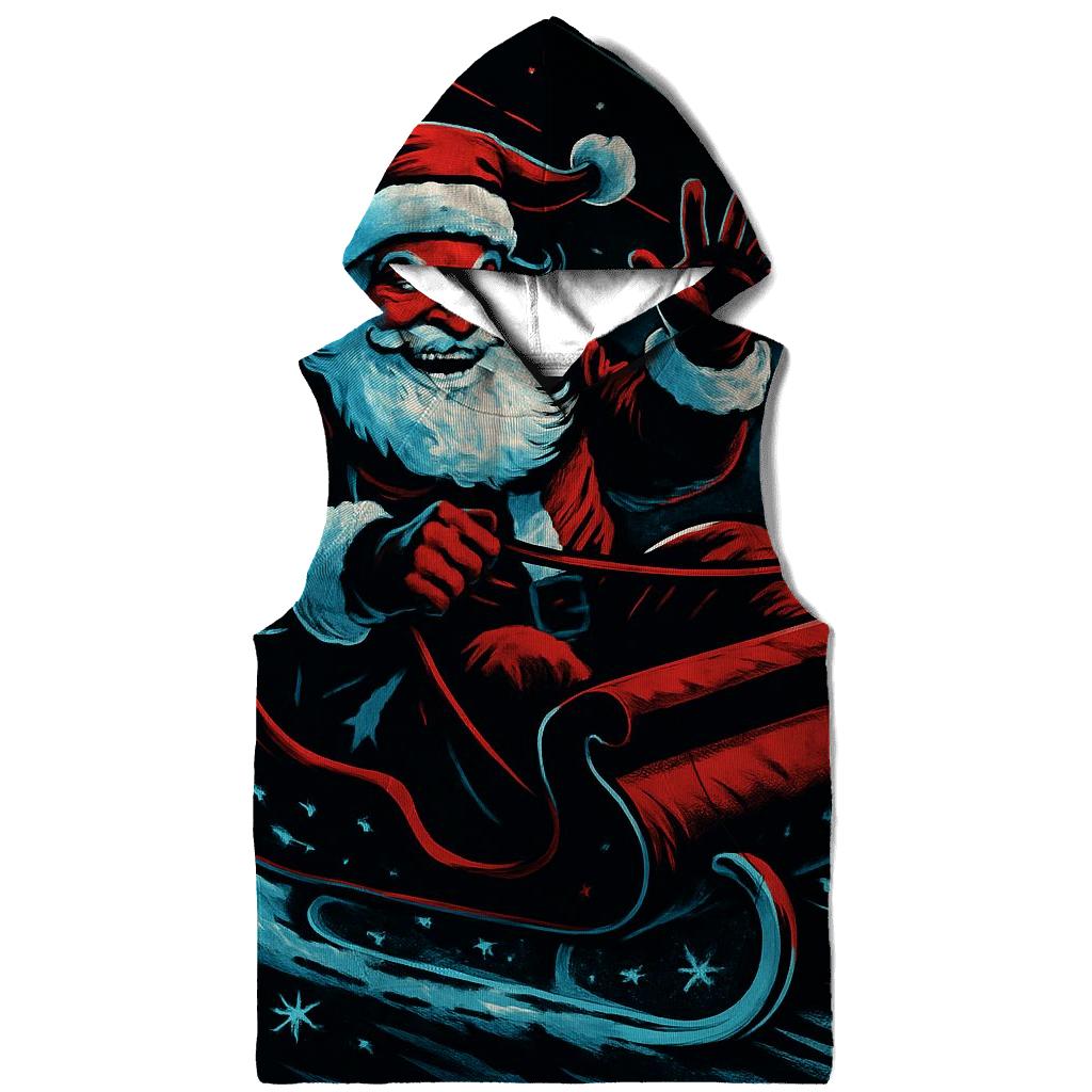 Midnight Sleigh Drift Santa hoodies fashion