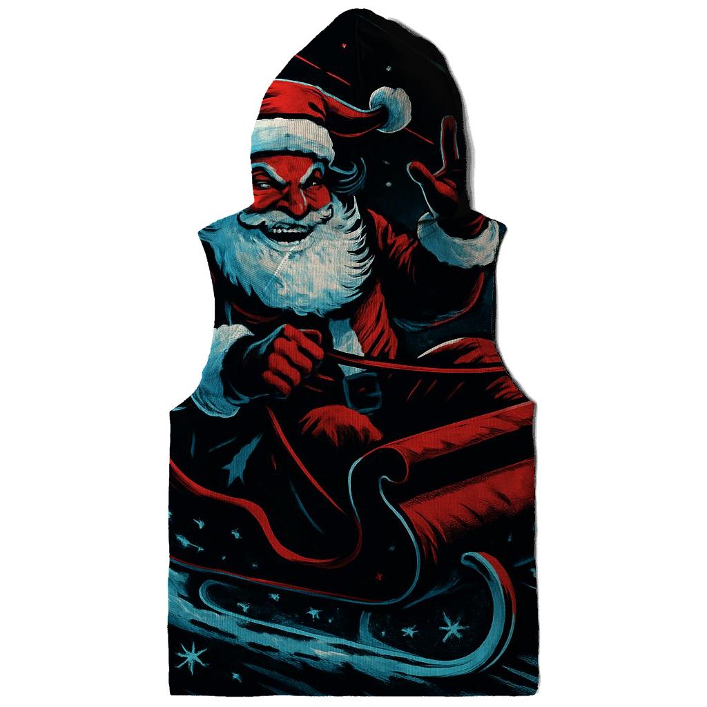 Midnight Sleigh Drift Santa hoodies fashion