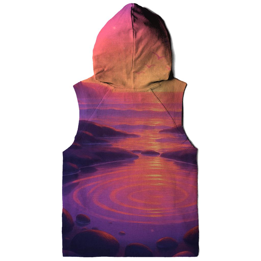 Celestial Tidepool Sunset Sanctuary pullover hoodies