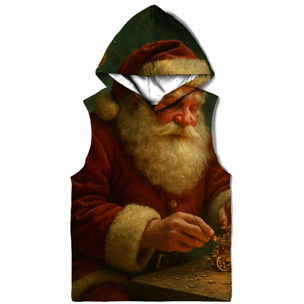 North Pole Clockwork Giftmaker Santa hoodie designs