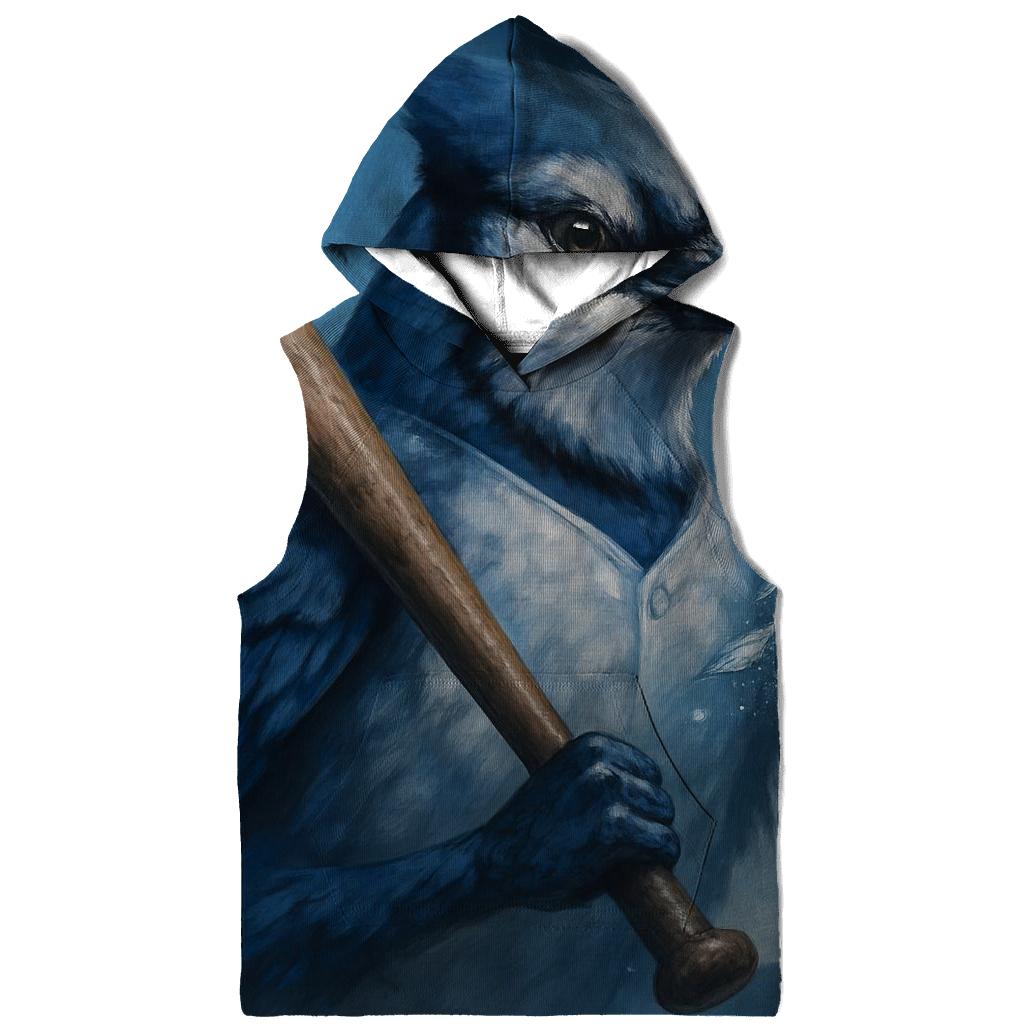 Bat Perch With Blue Jays Frostlight embroidered hoodies