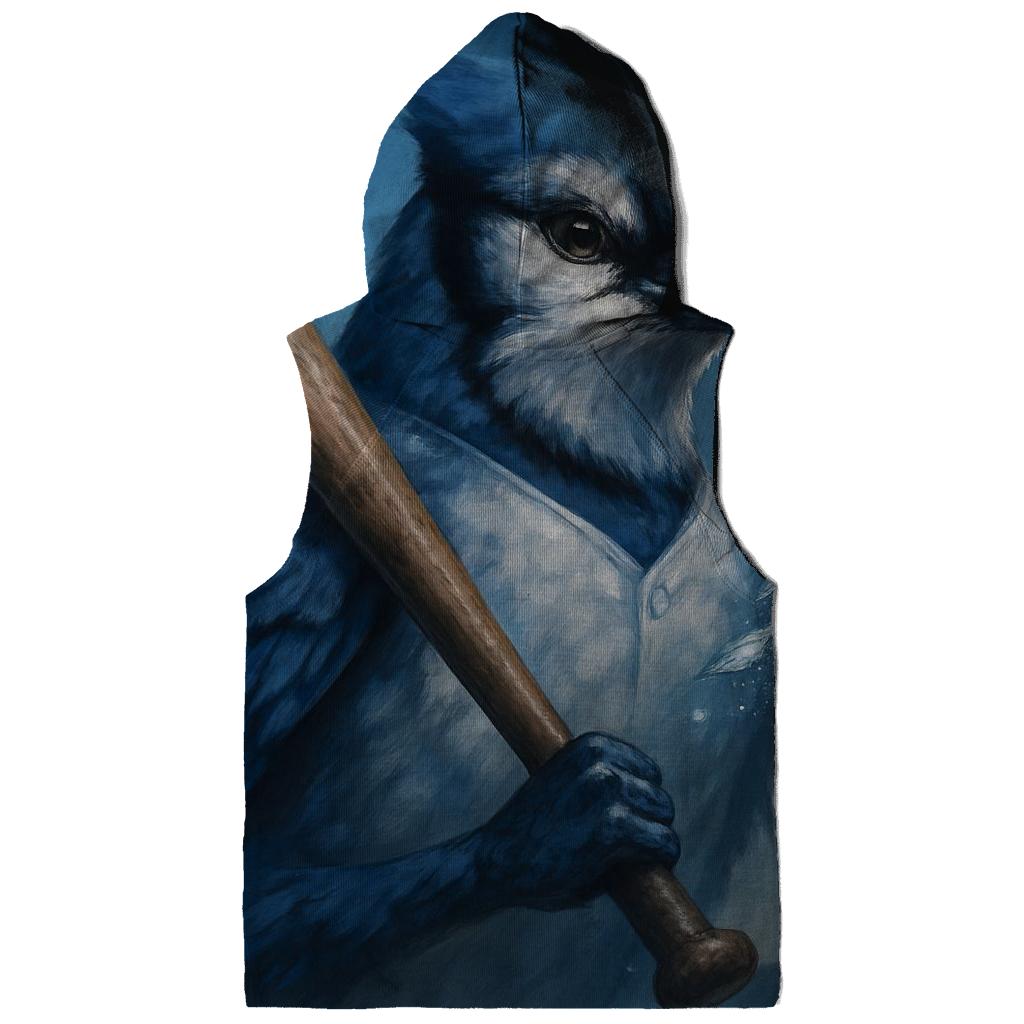Bat Perch With Blue Jays Frostlight embroidered hoodies