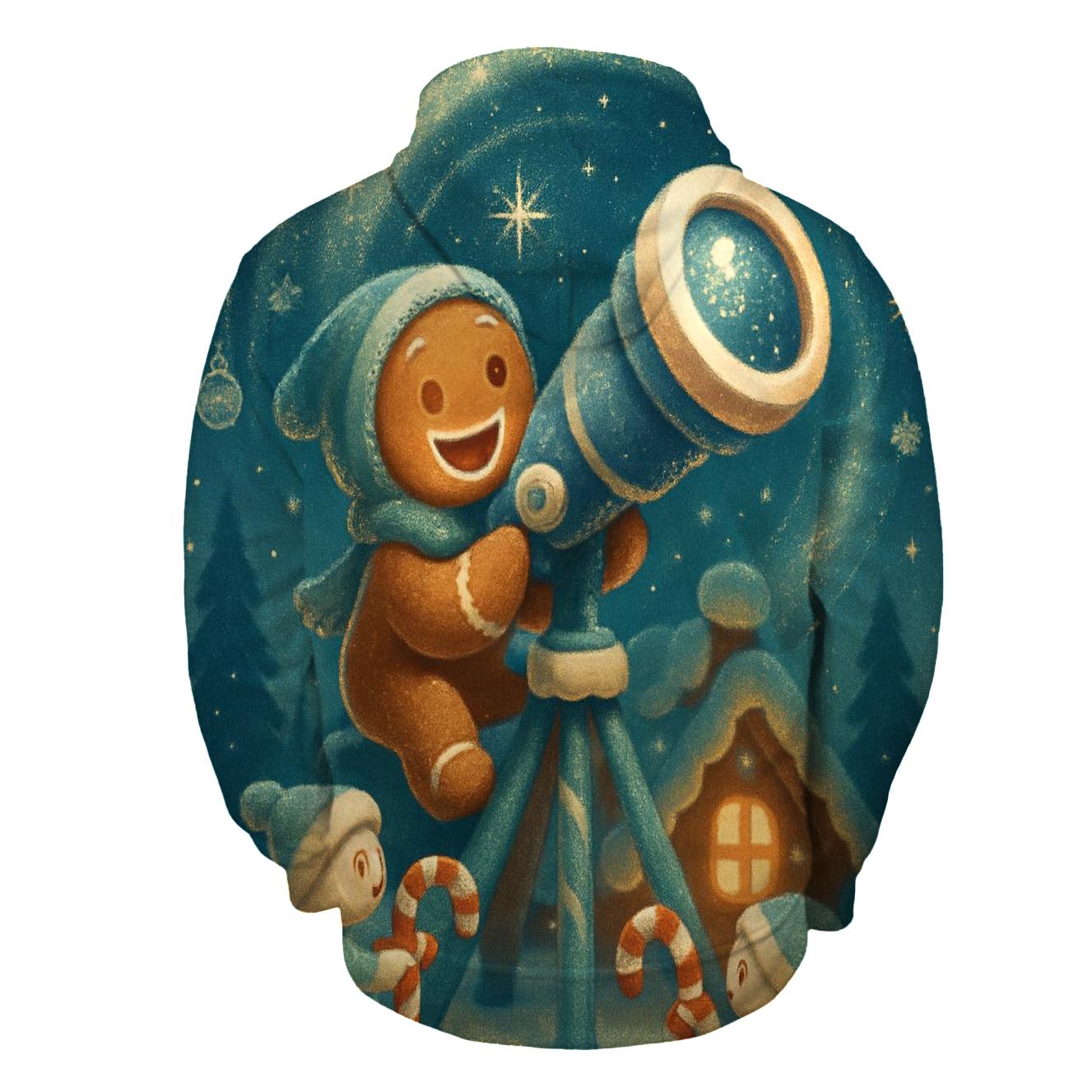 Gingerbread Observatory Under The Aurora hoodies fashion