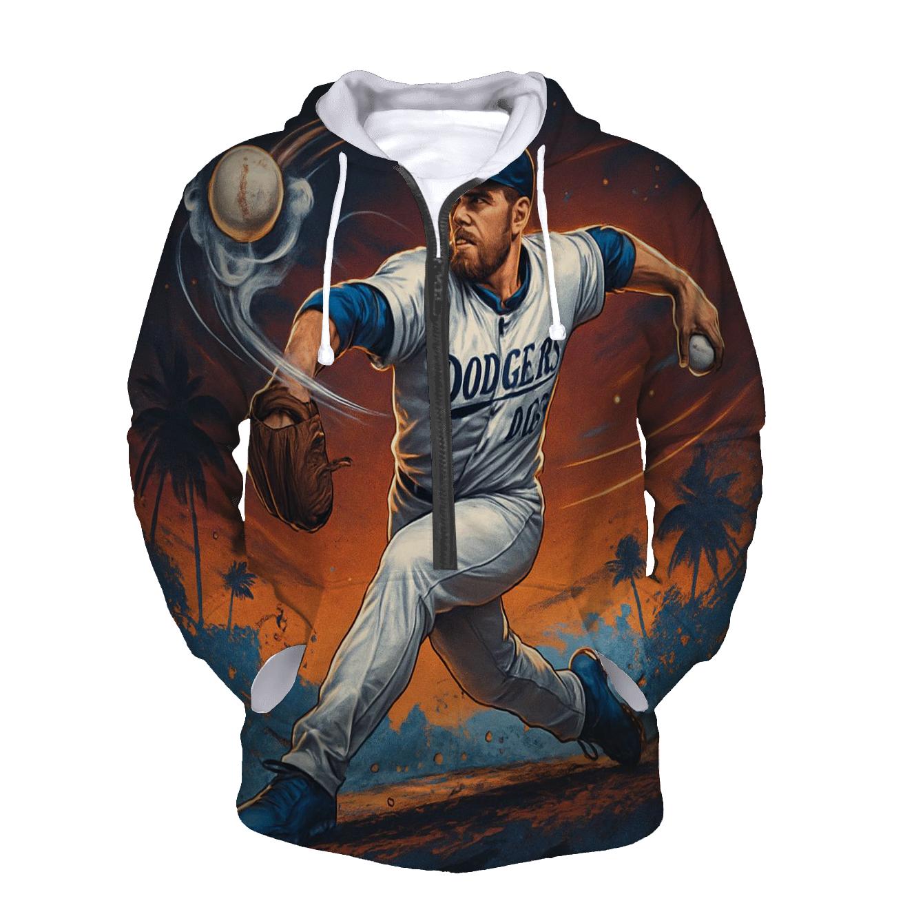 Chrome Pitcher Through Sunset Atmosphere graphic hoodies
