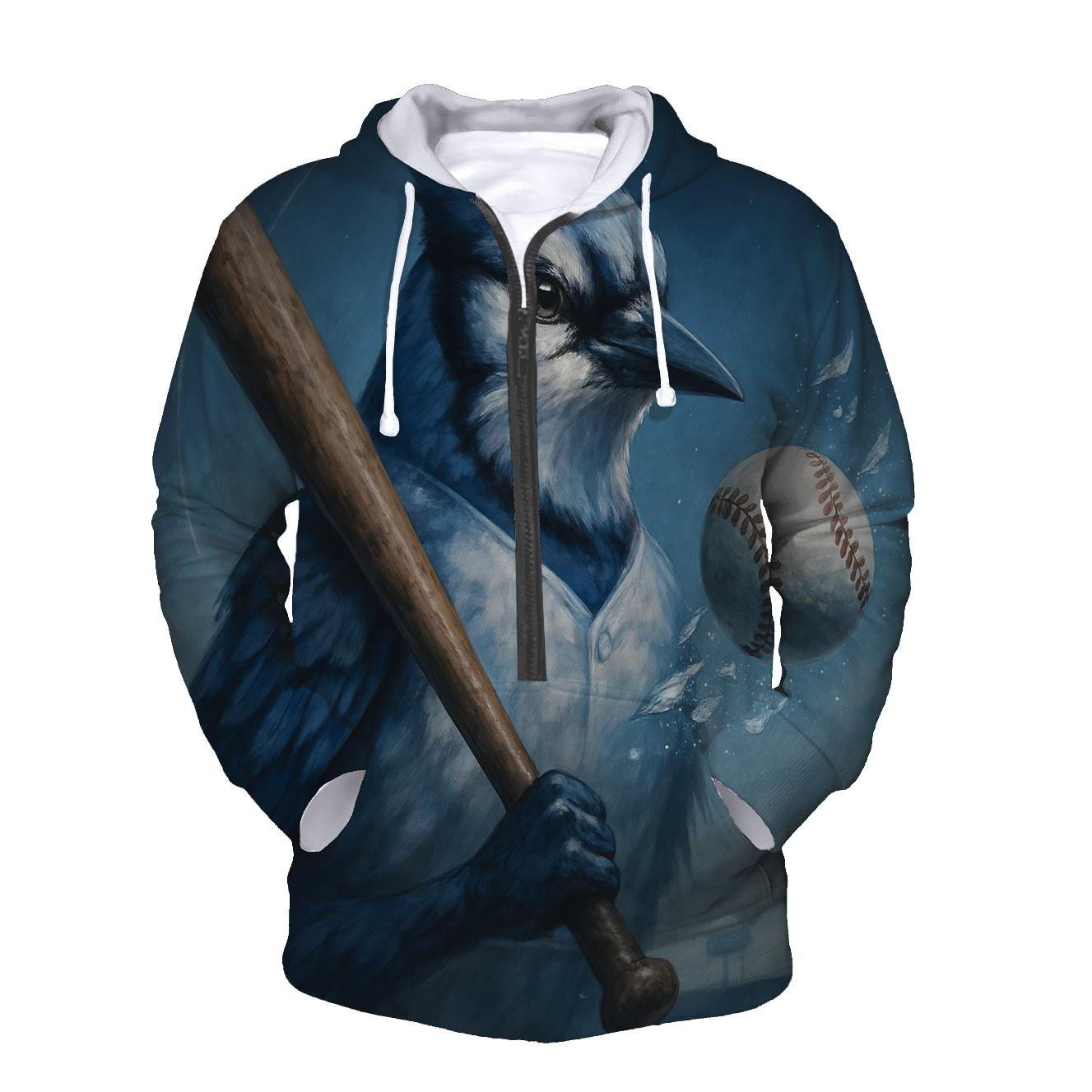 Bat Perch With Blue Jays Frostlight lightweight hoodies