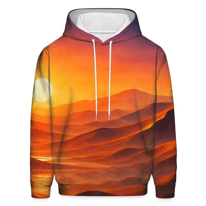 Radiant Dune Mirage Sunset designer hoodies