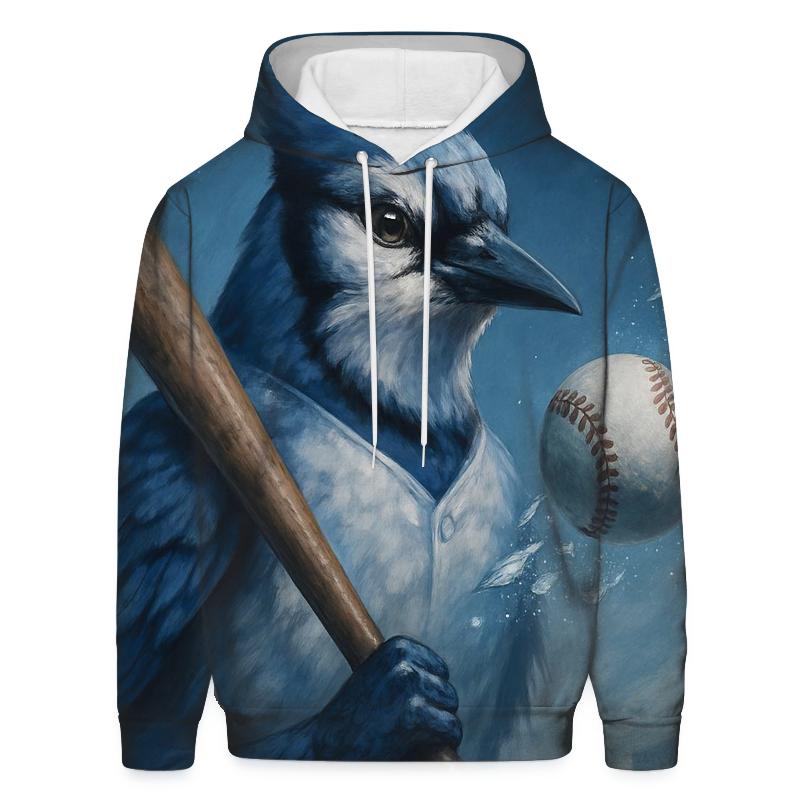 Bat Perch With Blue Jays Frostlight graphic hoodies