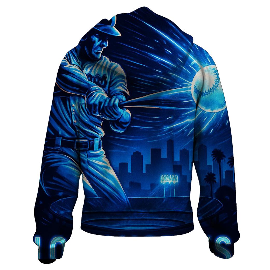 Electric Swing Over Chavez Ravine embroidered hoodies