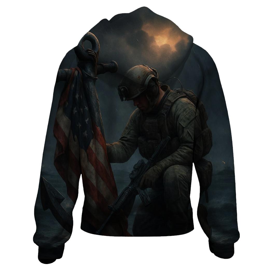 Harbor Watch Valor Flag premium hoodies