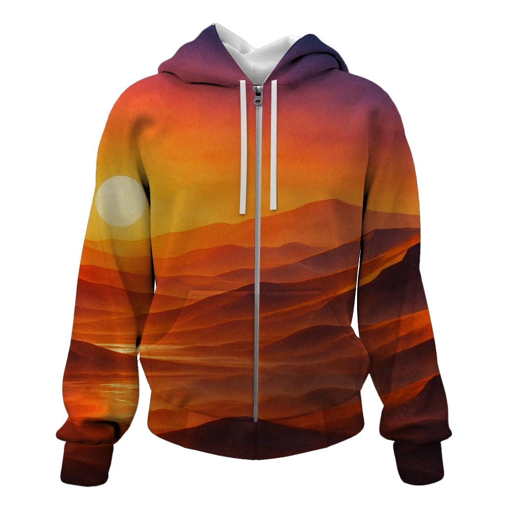 Radiant Dune Mirage Sunset lightweight hoodies