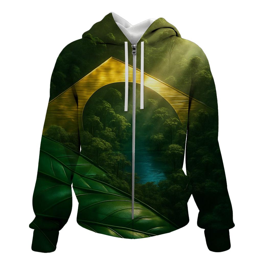 Brazil Aurora Metallic Canopy premium hoodies