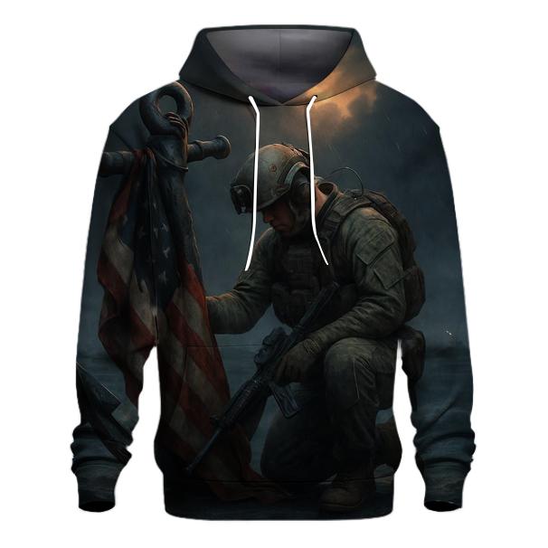 Harbor Watch Valor Flag zip-up hoodies