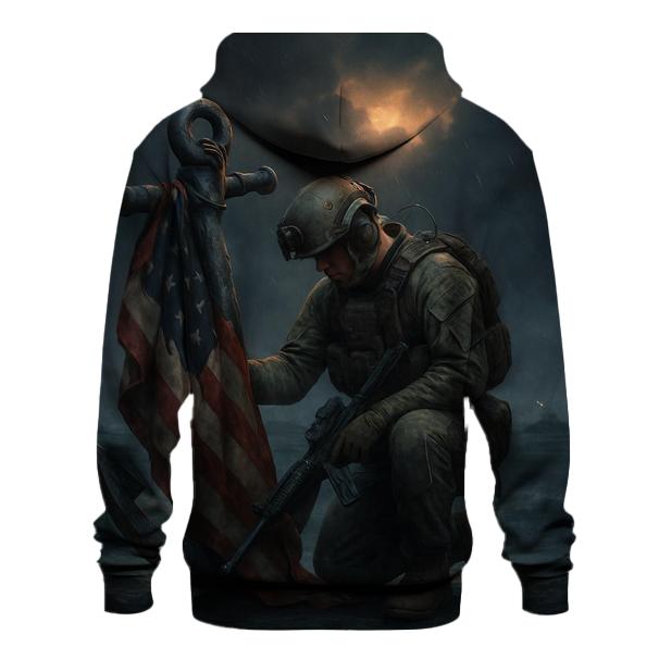 Harbor Watch Valor Flag zip-up hoodies