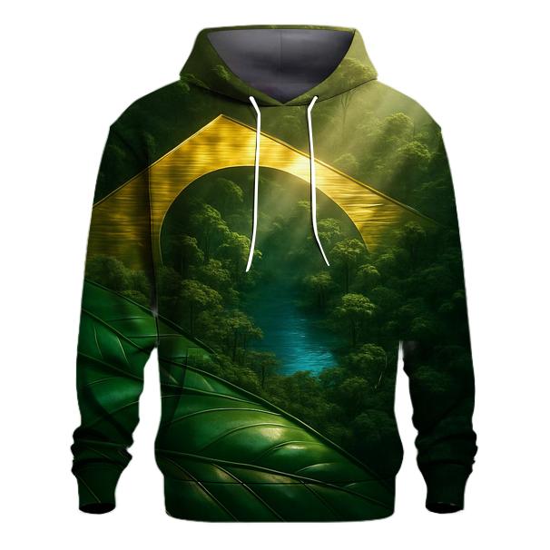 Brazil Aurora Metallic Canopy embroidered hoodies