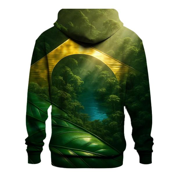 Brazil Aurora Metallic Canopy embroidered hoodies