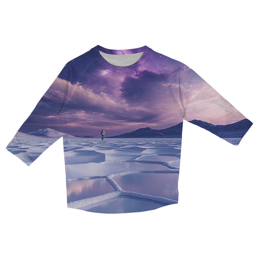 Atacama Salt Flats Under A Violet Nebula trendy 3/4 sleeve tops