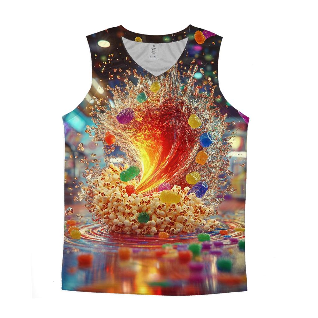 Fizzy Candy Carnival Whirl custom tank tops