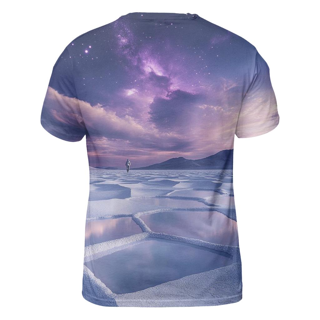 Atacama Salt Flats Under A Violet Nebula vibrant all-over design tees