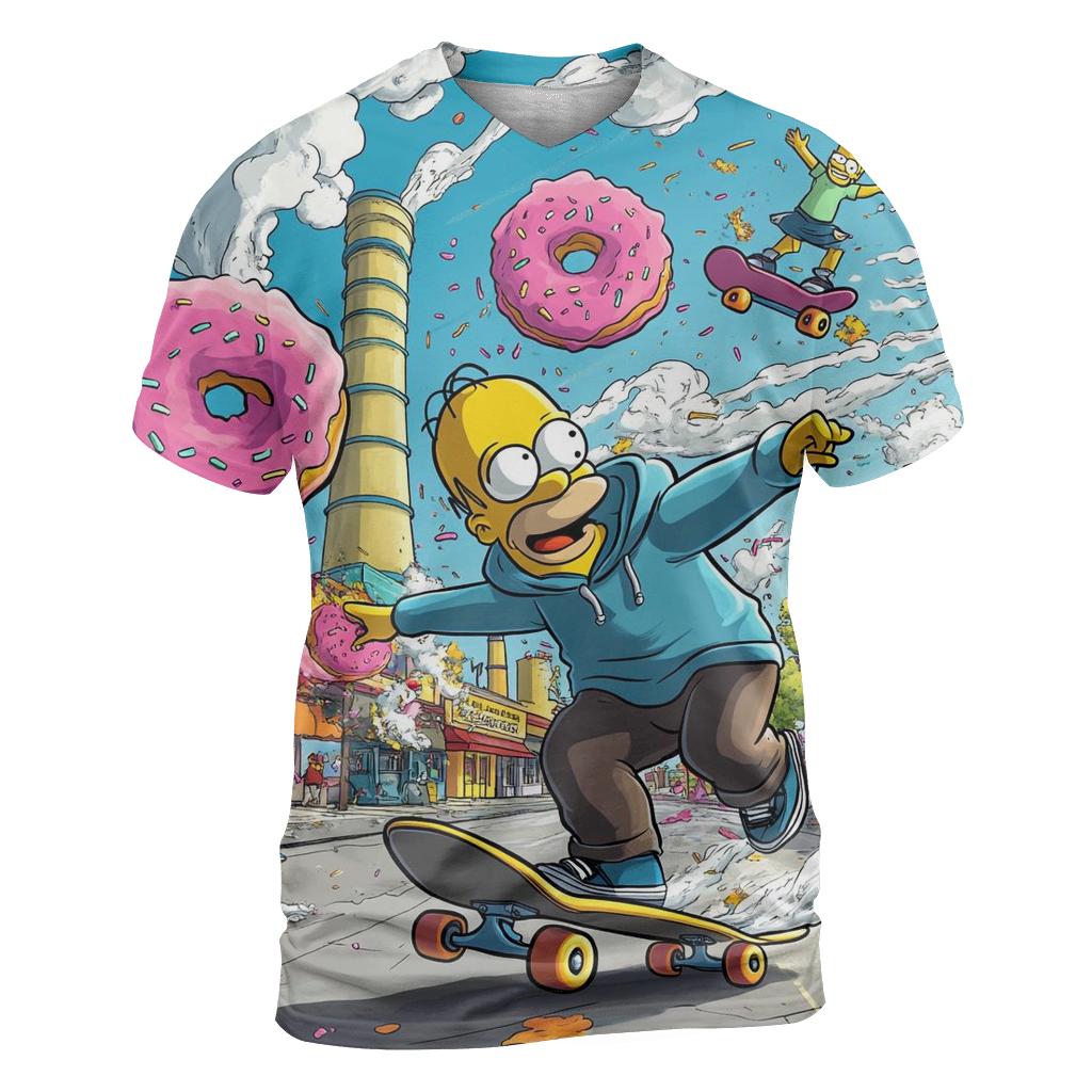 Springfield Saturnalia Street Jam artistic all-over print tops