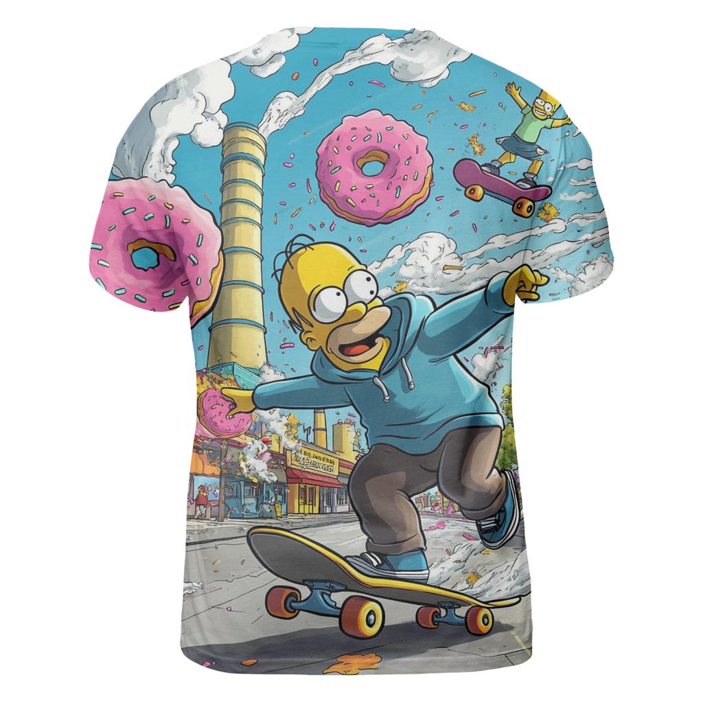 Springfield Saturnalia Street Jam artistic all-over print tops