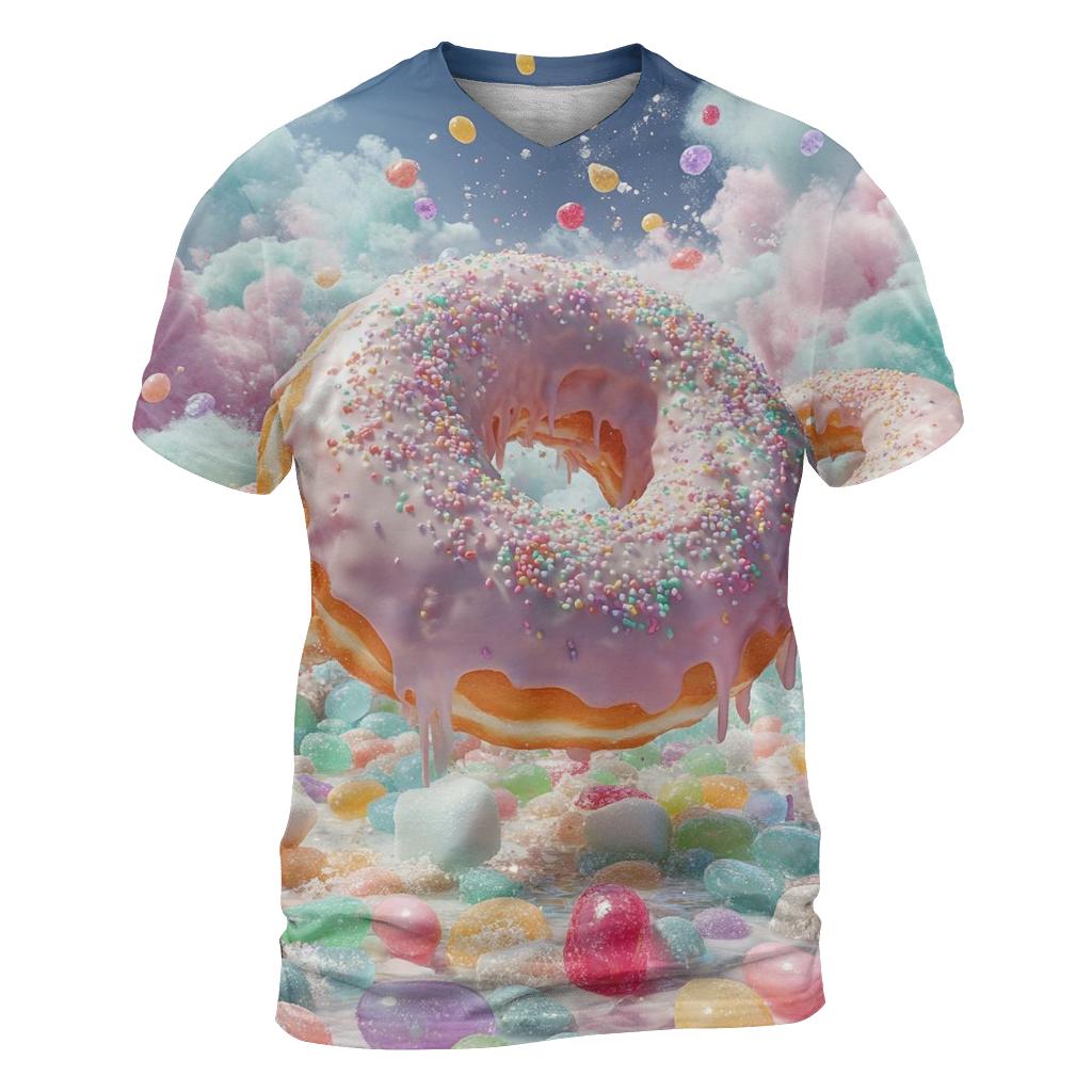 Midnight Donut Meteor Garden vibrant all-over design tees