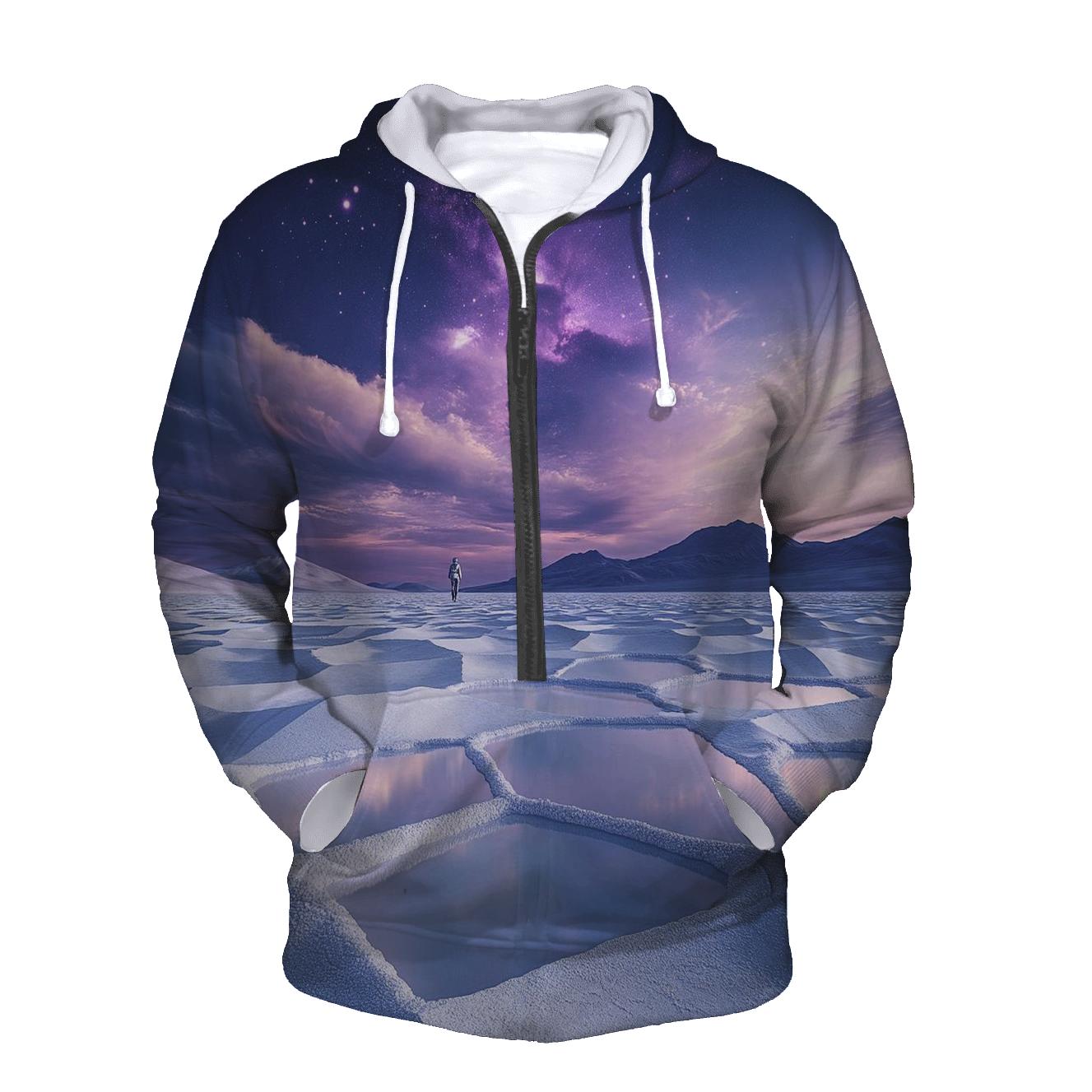 Atacama Salt Flats Under A Violet Nebula hoodie trends