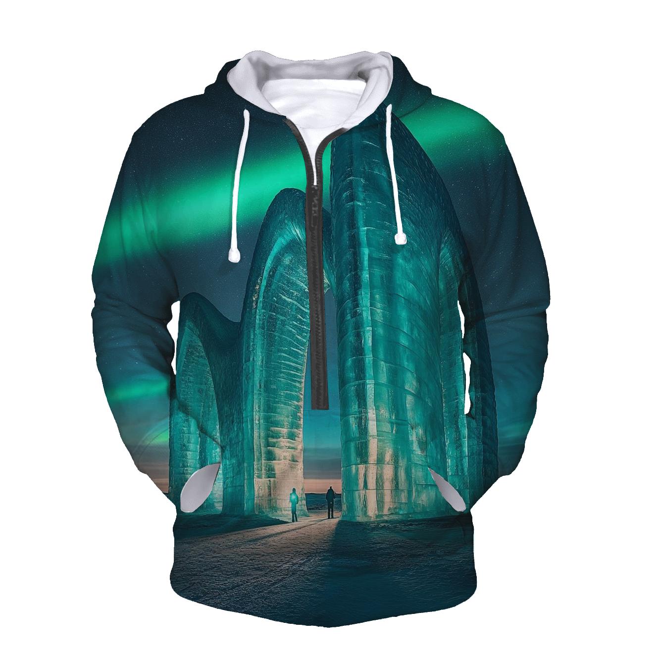 Arctic Ice Cathedral Of Light custom hoodies