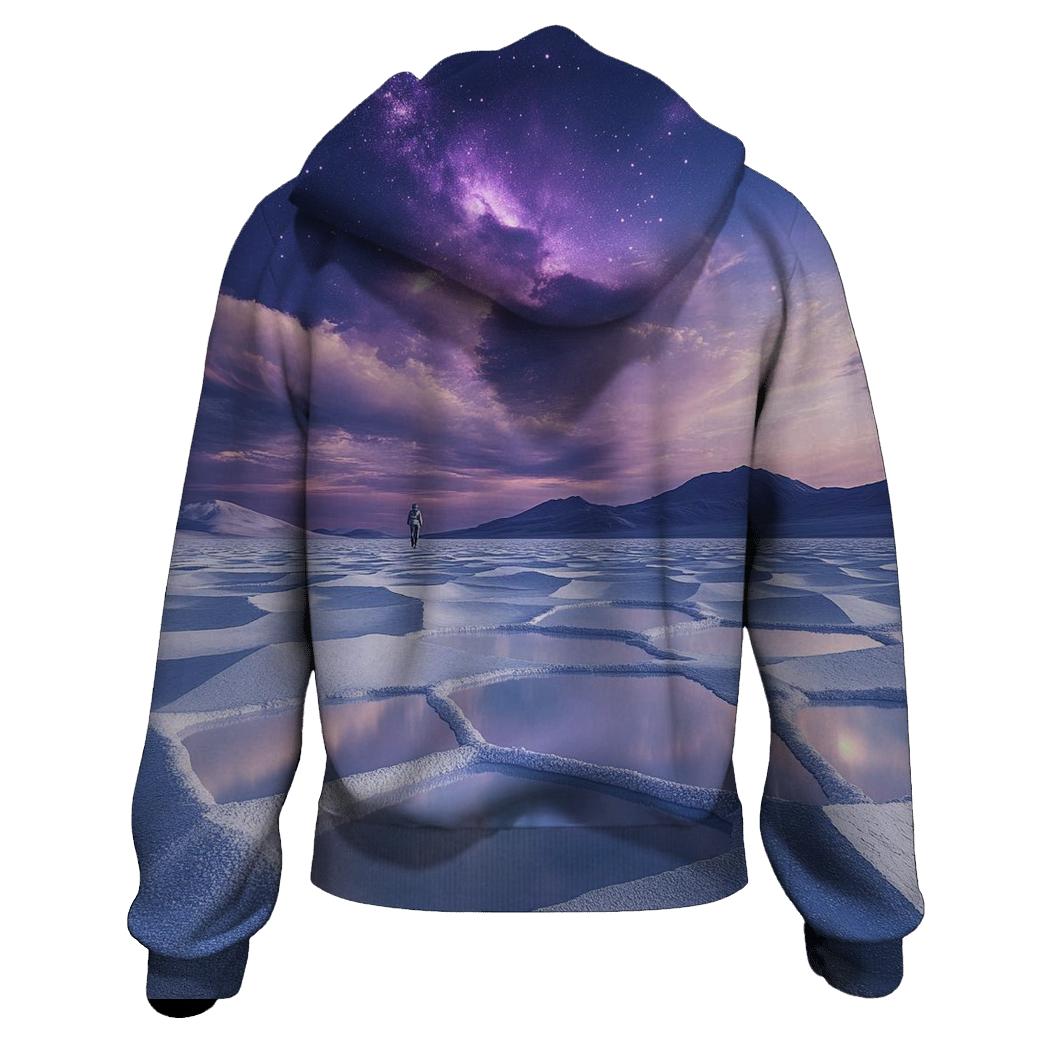 Atacama Salt Flats Under A Violet Nebula custom hoodies