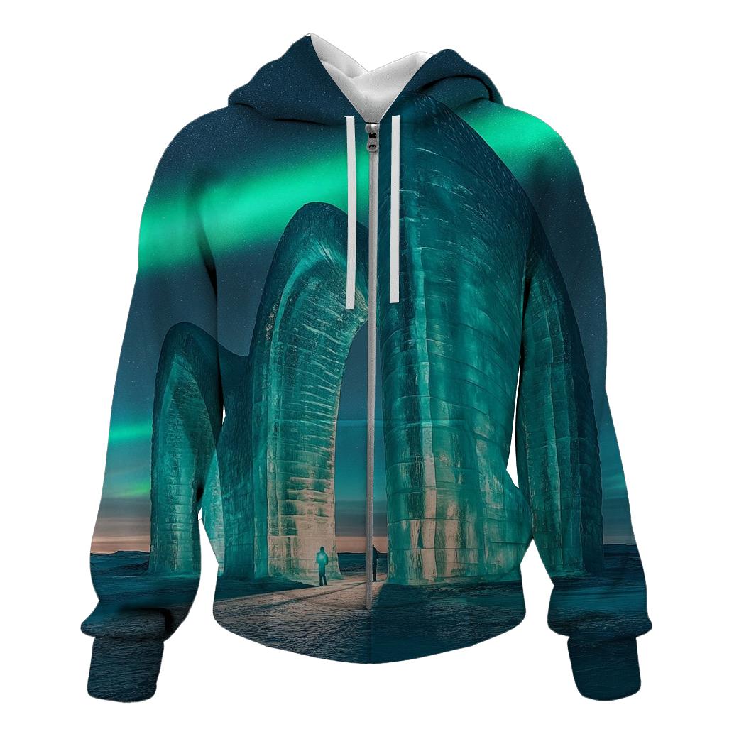 Arctic Ice Cathedral Of Light hoodies fashion
