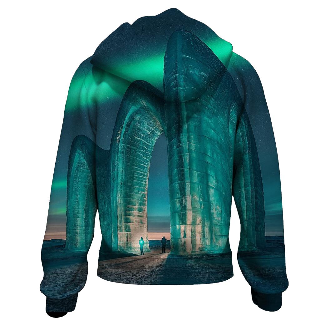 Arctic Ice Cathedral Of Light hoodies fashion