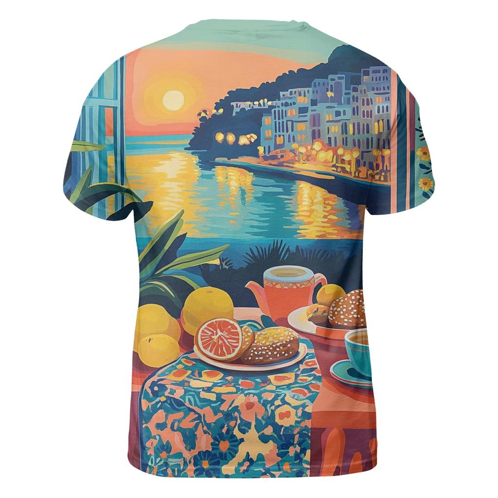 Henri Matisse Inspired Mediterranean Cafe Still Life statement graphic shirts
