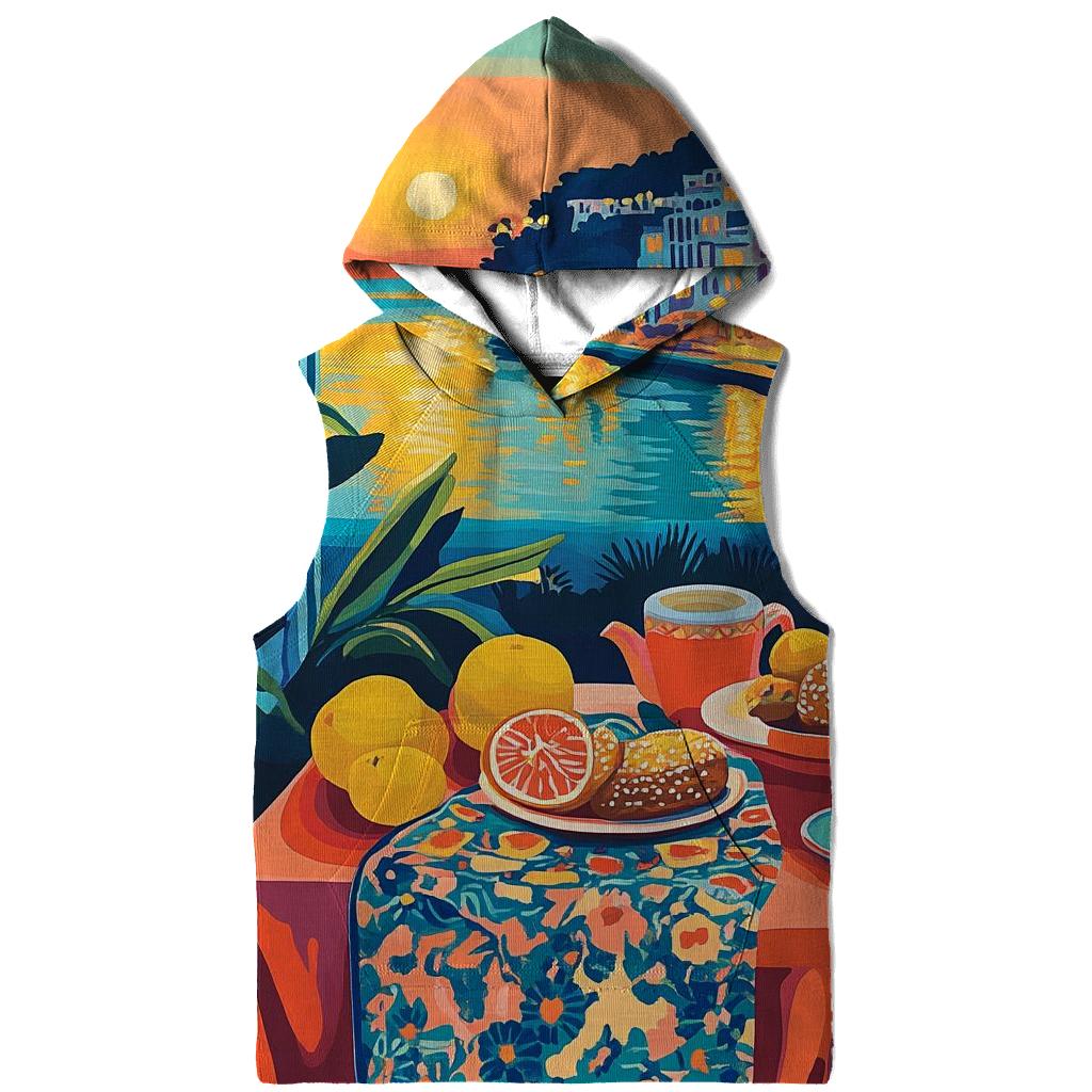 Henri Matisse Inspired Mediterranean Cafe Still Life graphic hoodies