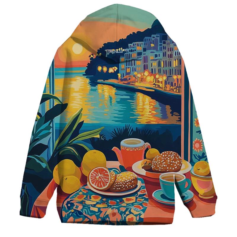 Henri Matisse Inspired Mediterranean Cafe Still Life hoodie styles
