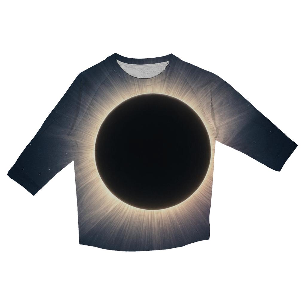 Eclipse Corona Lacework printed three quarter sleeve shirts