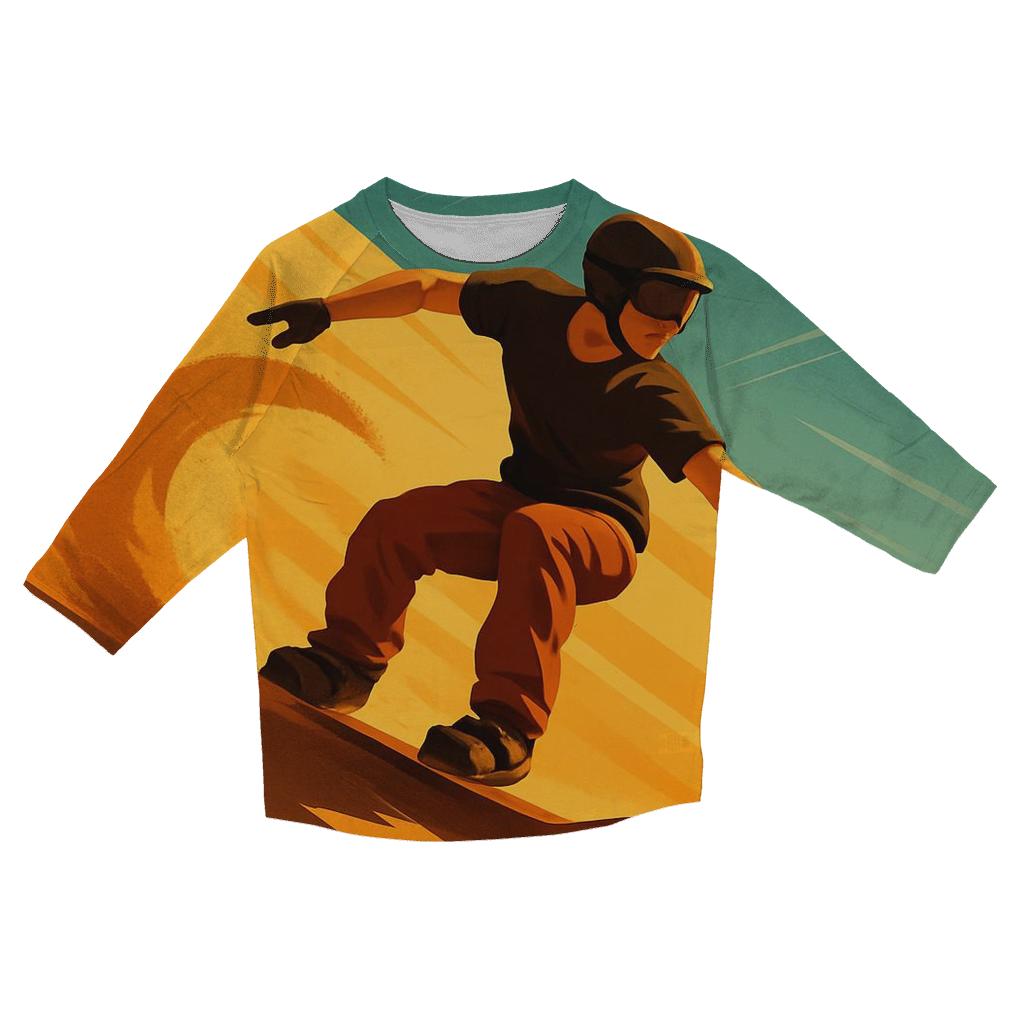 Desert Dunes Sandboard Carve stylish quarter sleeve tops
