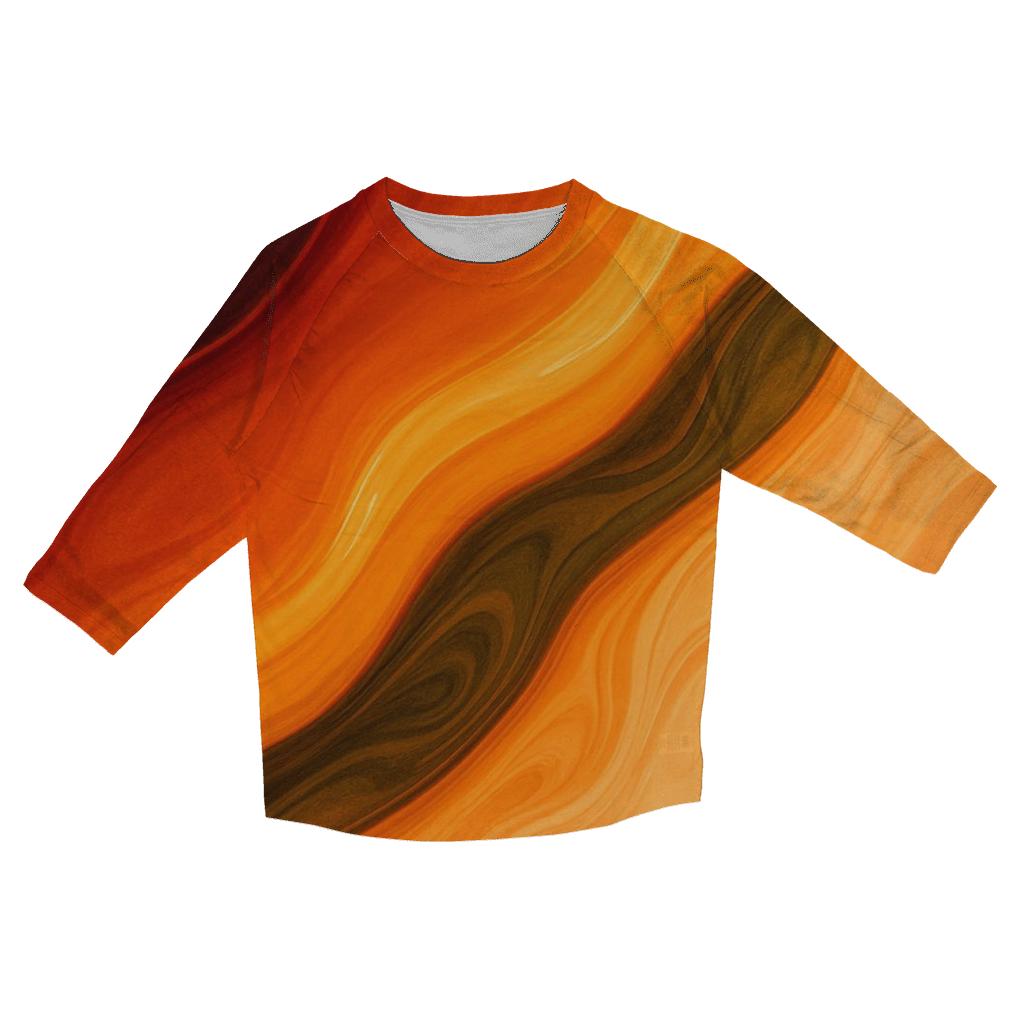 Molten Orchard Flow Gradient casual three quarter sleeve shirts