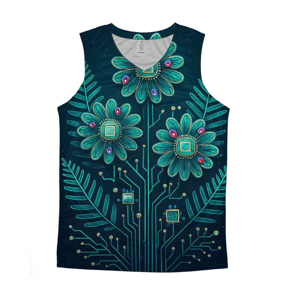 Aurora Circuit Garden sports performance tank tops
