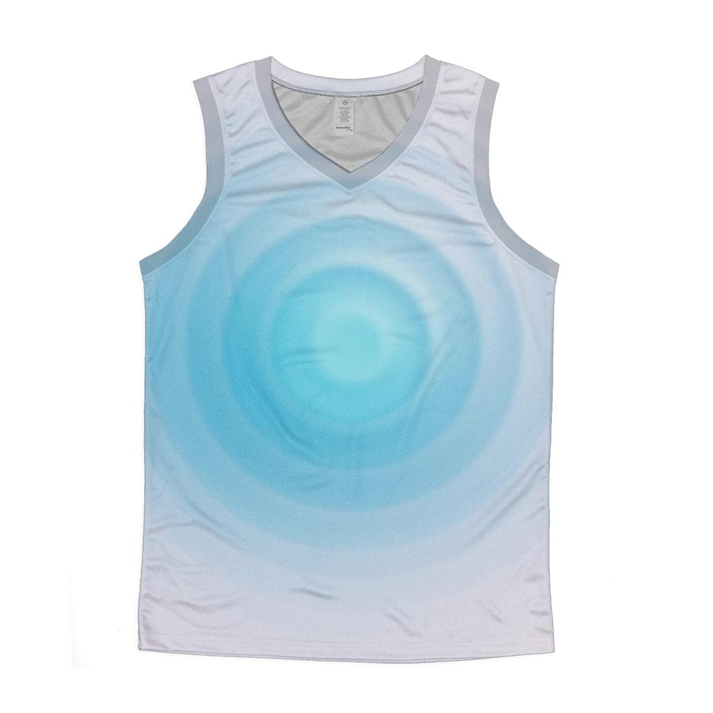 Polar Dawn Ripple Gradient personalized athletic tanks