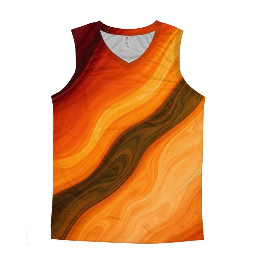 Molten Orchard Flow Gradient graphic print tank tops