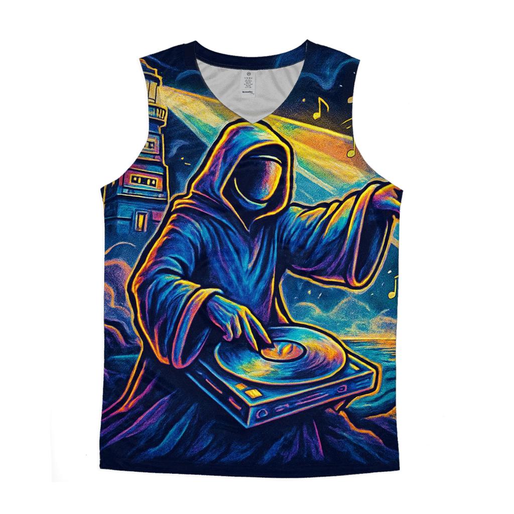 Lighthouse Of Lost Frequencies cotton sleeveless tops