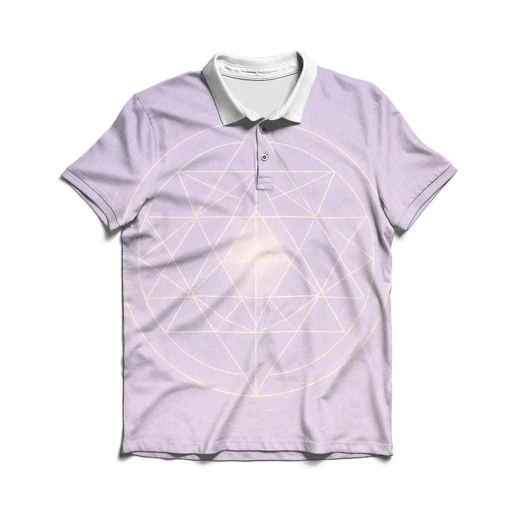 Breath Prism Mandala designer slim fit polos