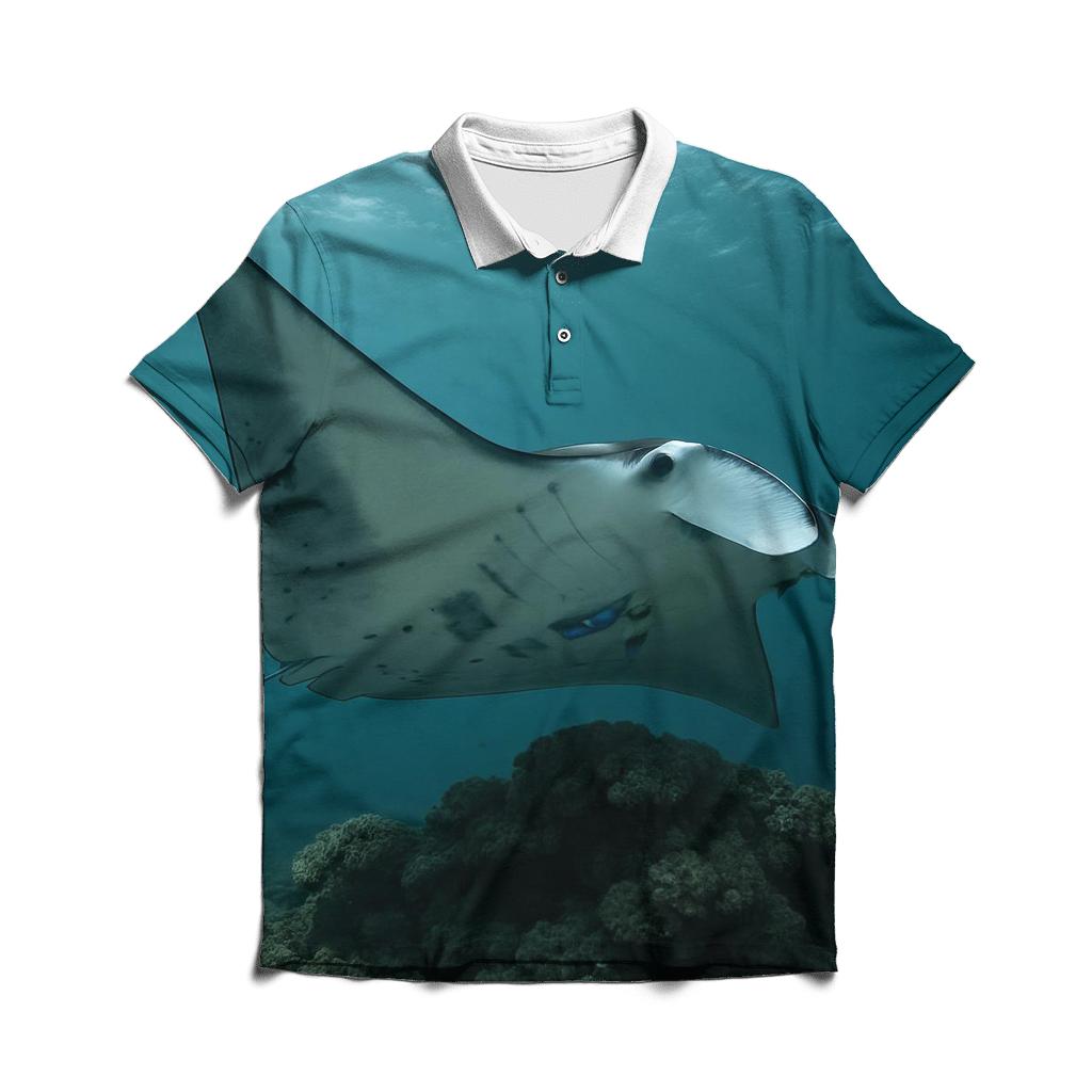 Reef Clinic Manta Ray personalized polo shirts