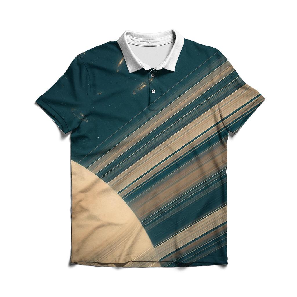 Ring Plane Horizon With Lensing Arclets branded logo polo shirts