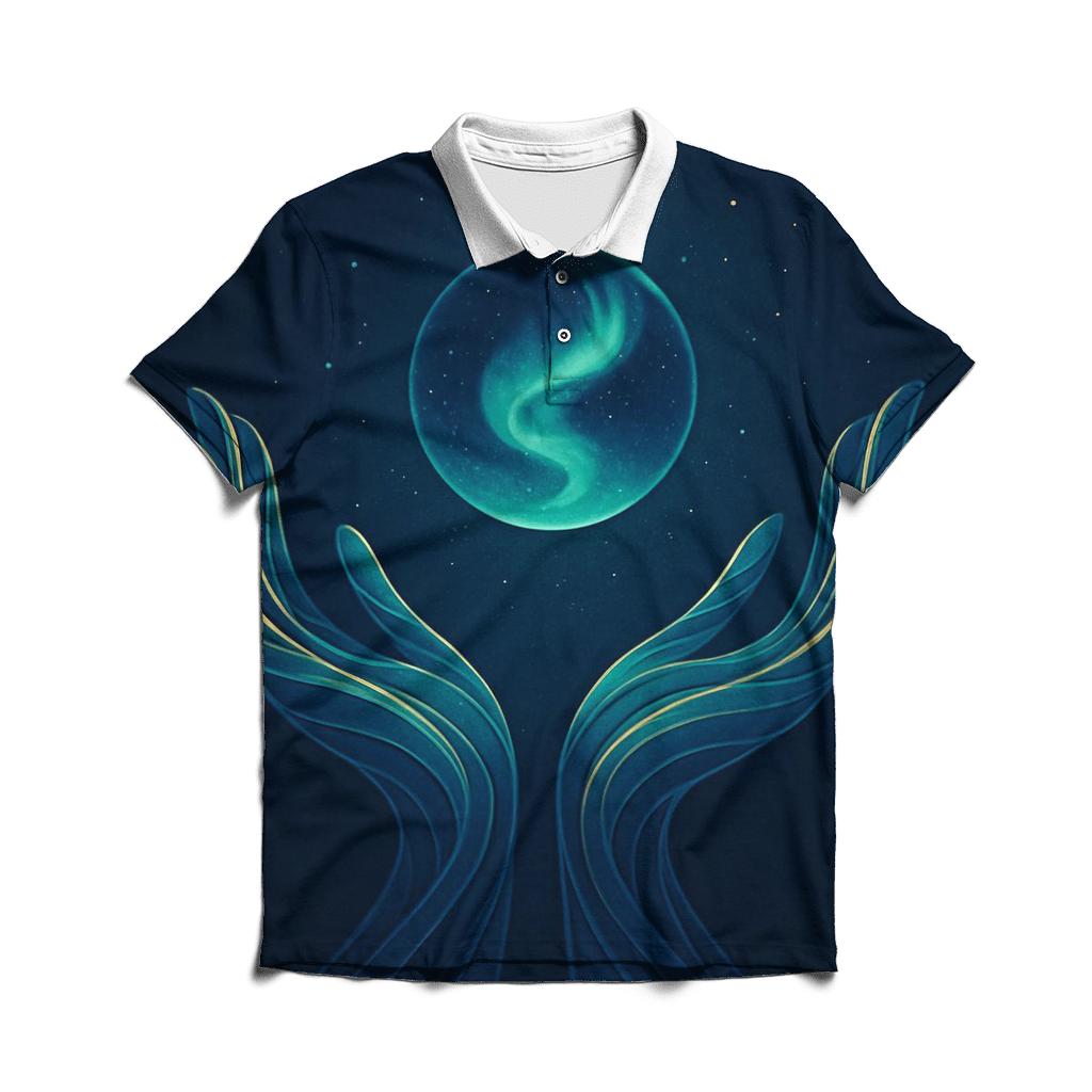 Aurora Blessing Palms designer slim fit polos