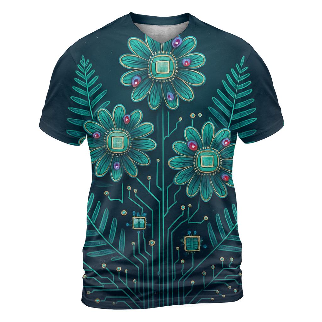 Aurora Circuit Garden trendy printed shirt styles